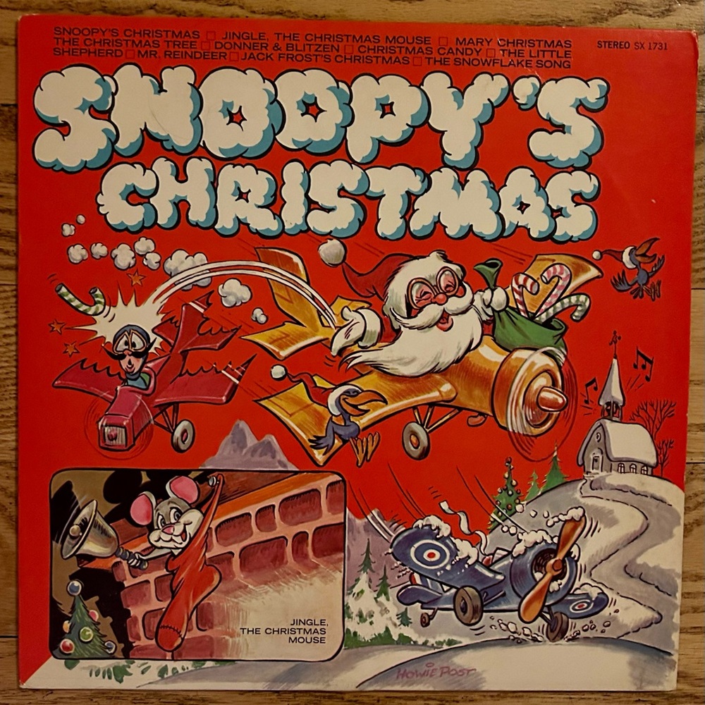 Snoopy’s Christmas, vintage collectible 1969 vinyl album